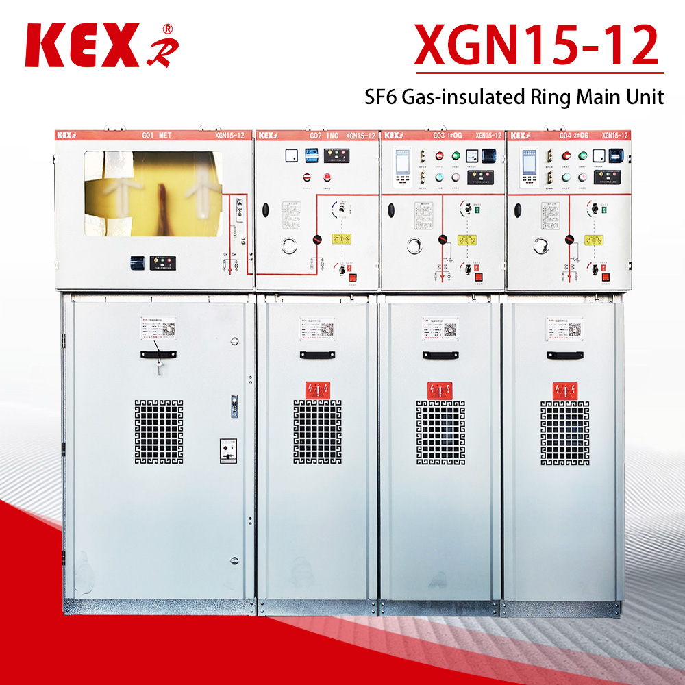 मोठ्या प्रमाणावर उत्पादनात 50 संच XGN15-12 SF6 रिंग मेन युनिट कॅबिनेट